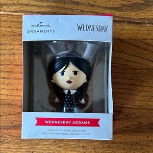 Hallmark Wednesday Addams Ornament with Black and White